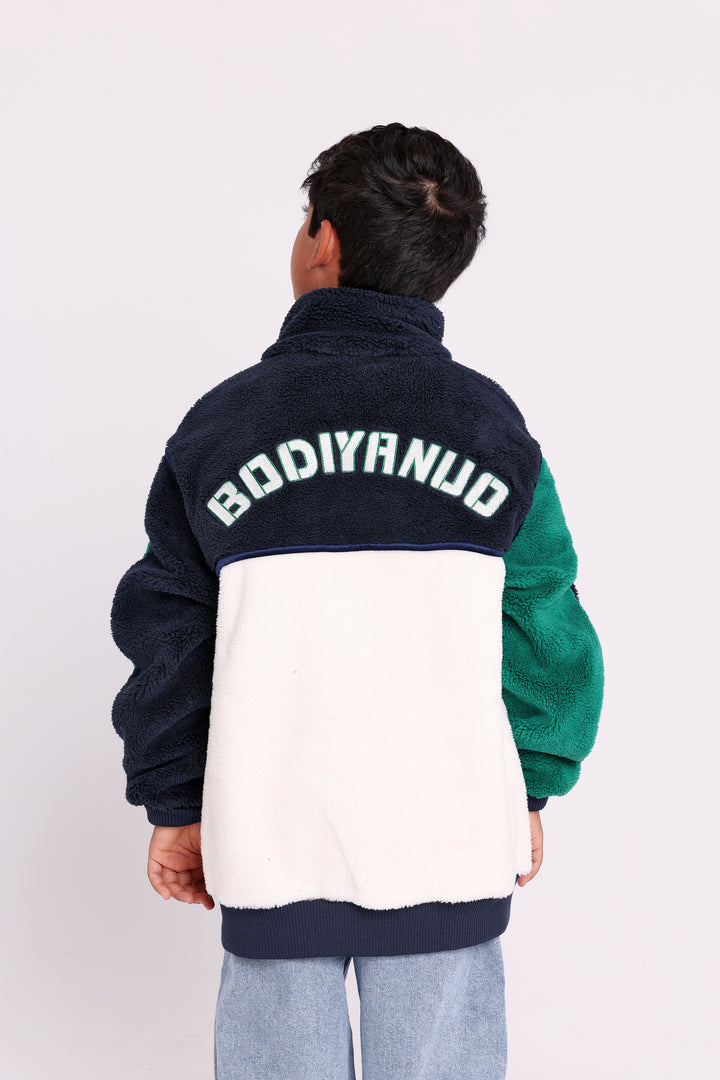 BO Cozy varsity fleece jacket