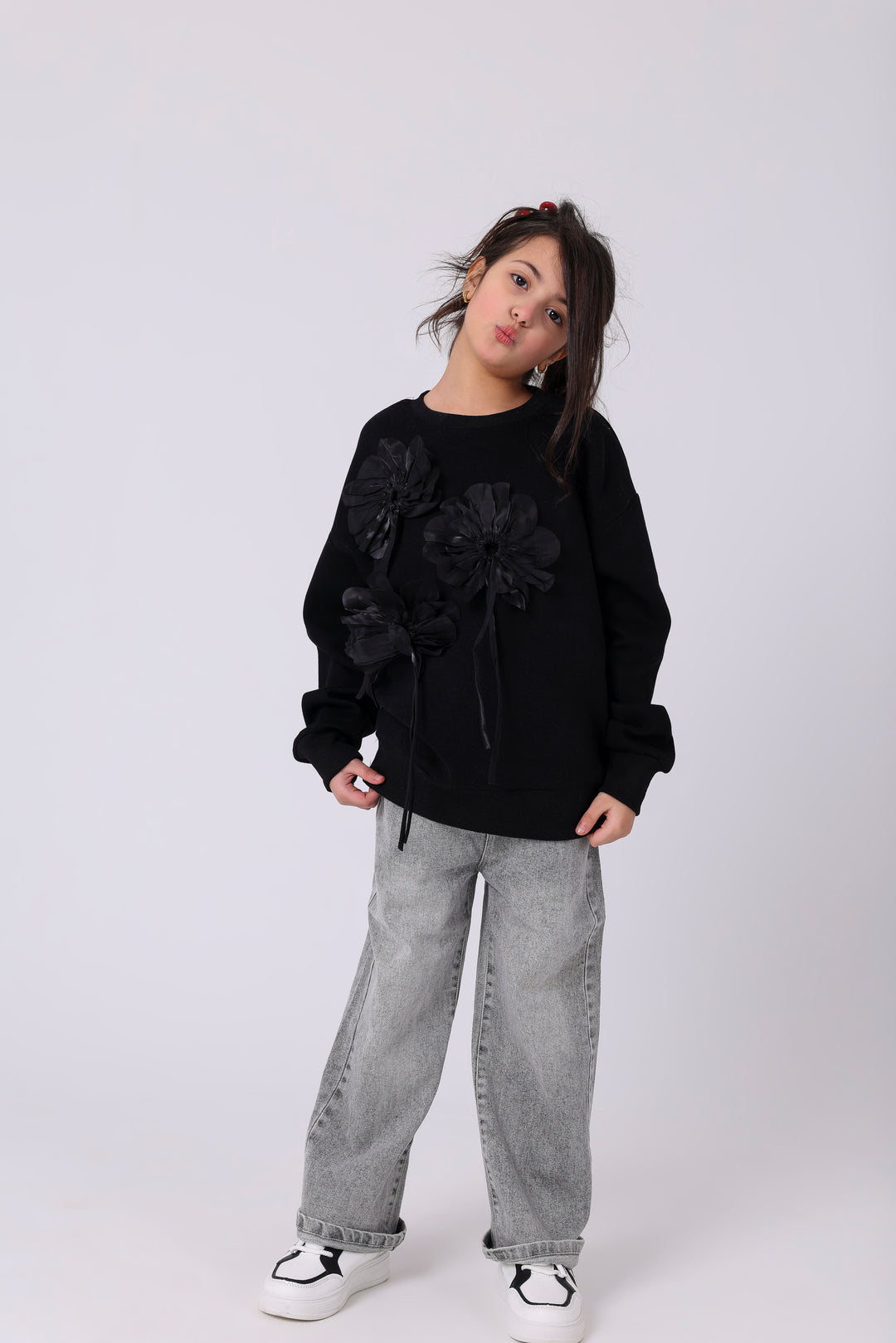 Triple Bloom Floral Magic Sweatshirt