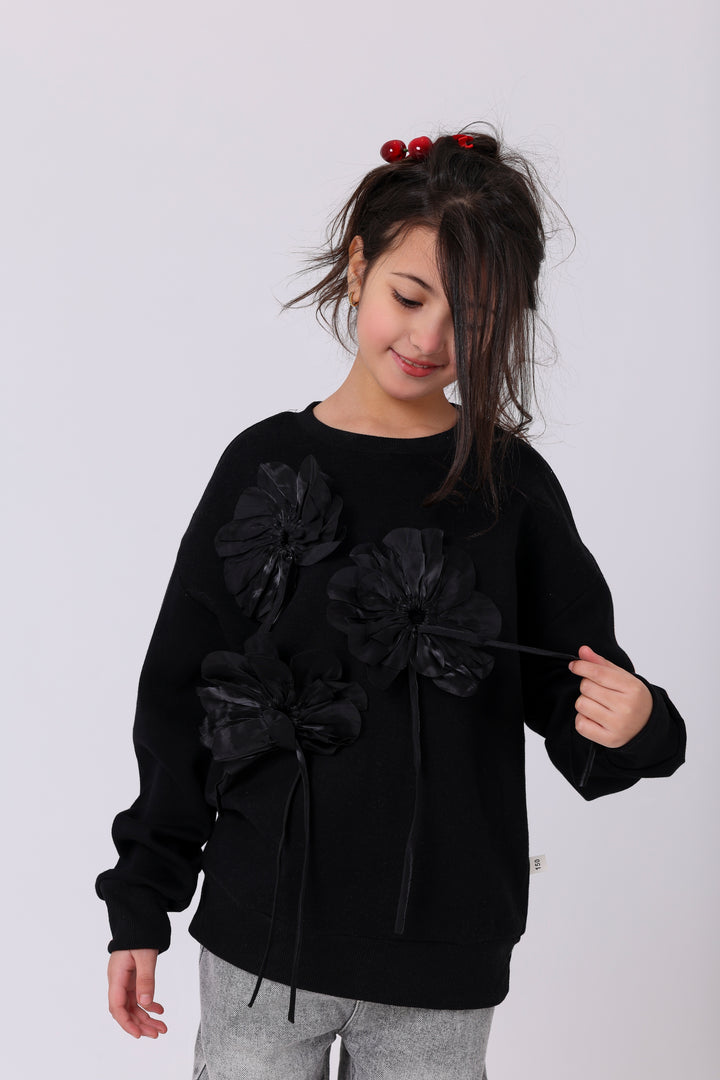 Triple Bloom Floral Magic Sweatshirt