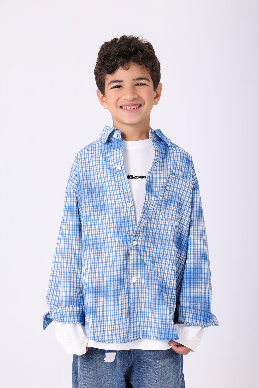 Classic Cheerful Plaid Button-Down