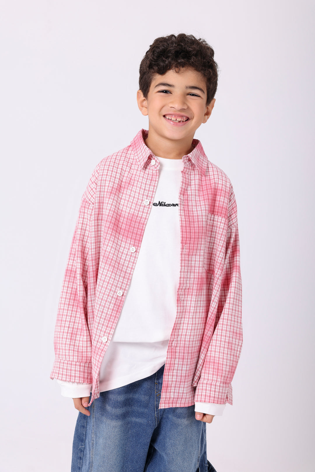 Classic Cheerful Plaid Button-Down