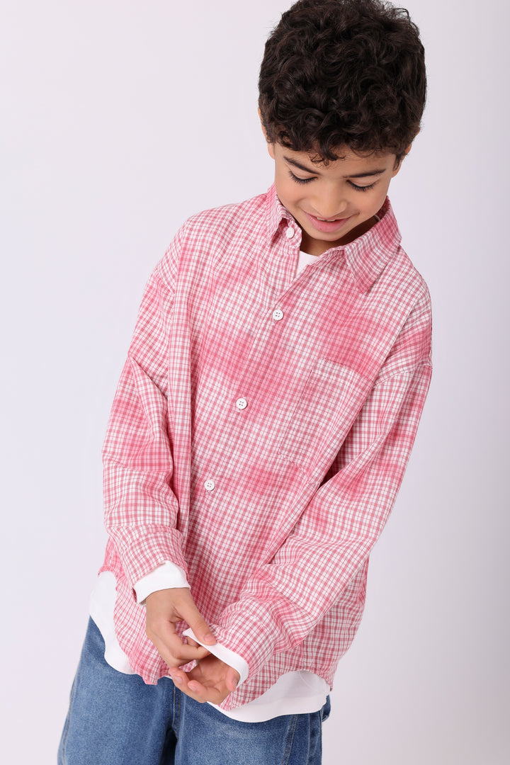Classic Cheerful Plaid Button-Down