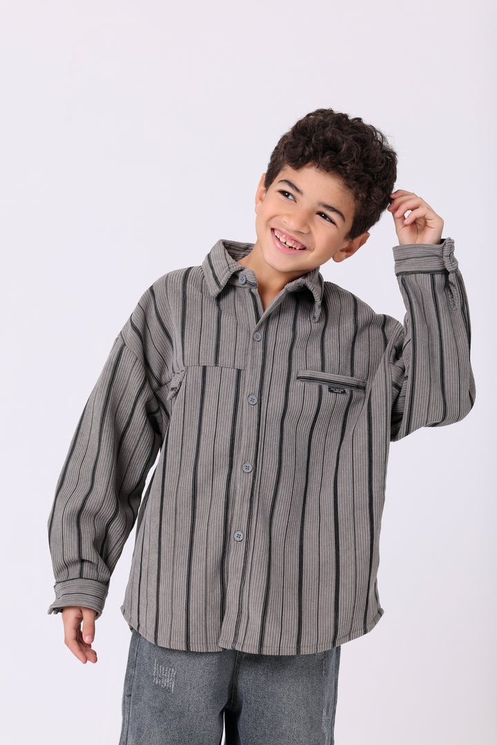 Timeless Corduroy Vertical Stripe Shirt