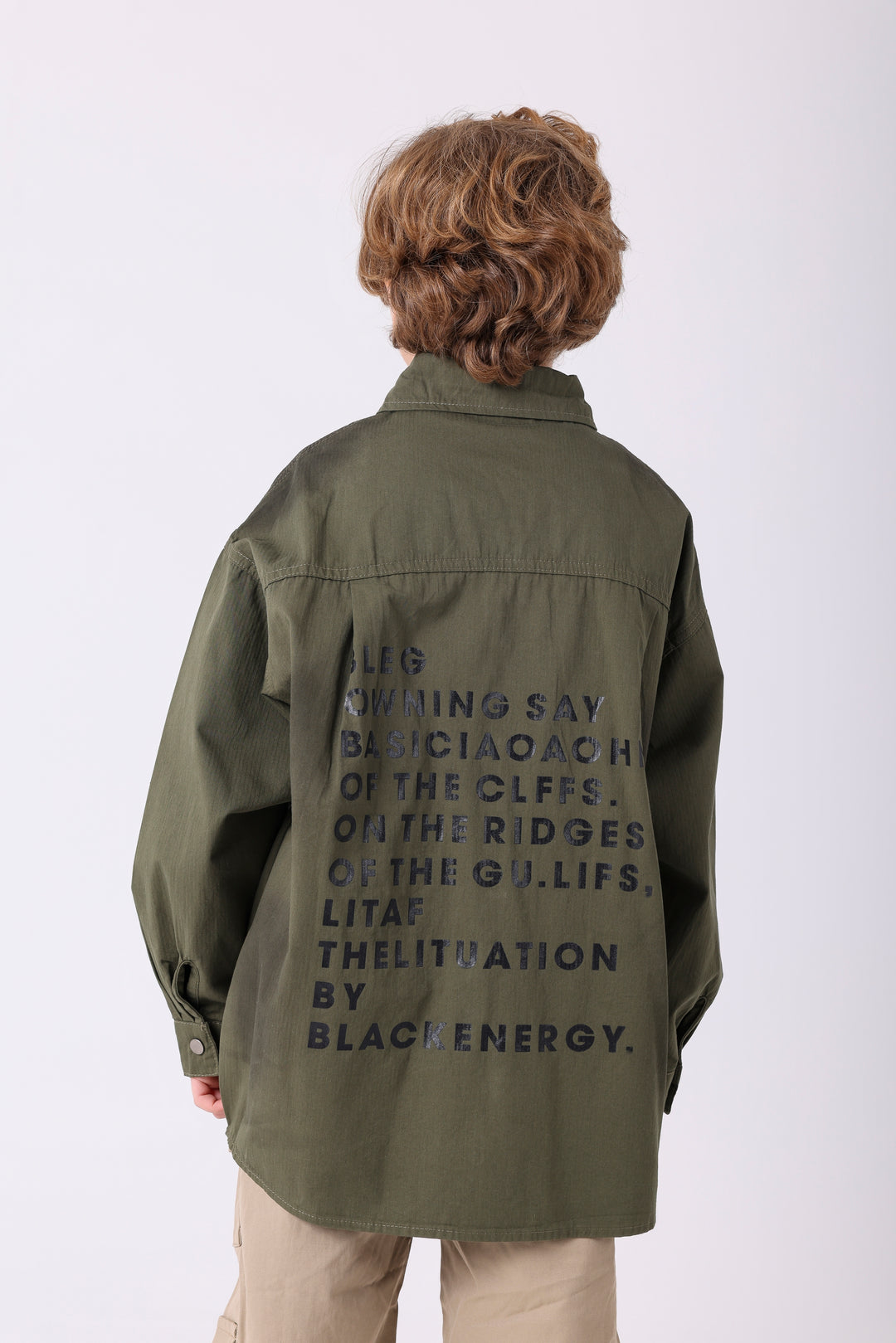 Inspiring Typography Back Print Shirt