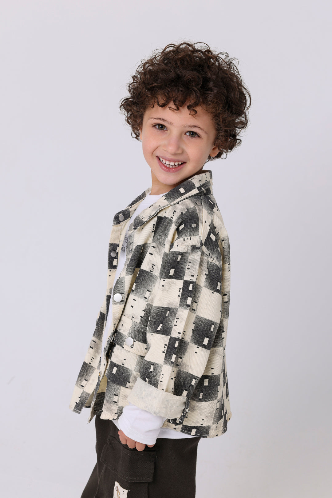 Stylish Geometric Checkered Duo