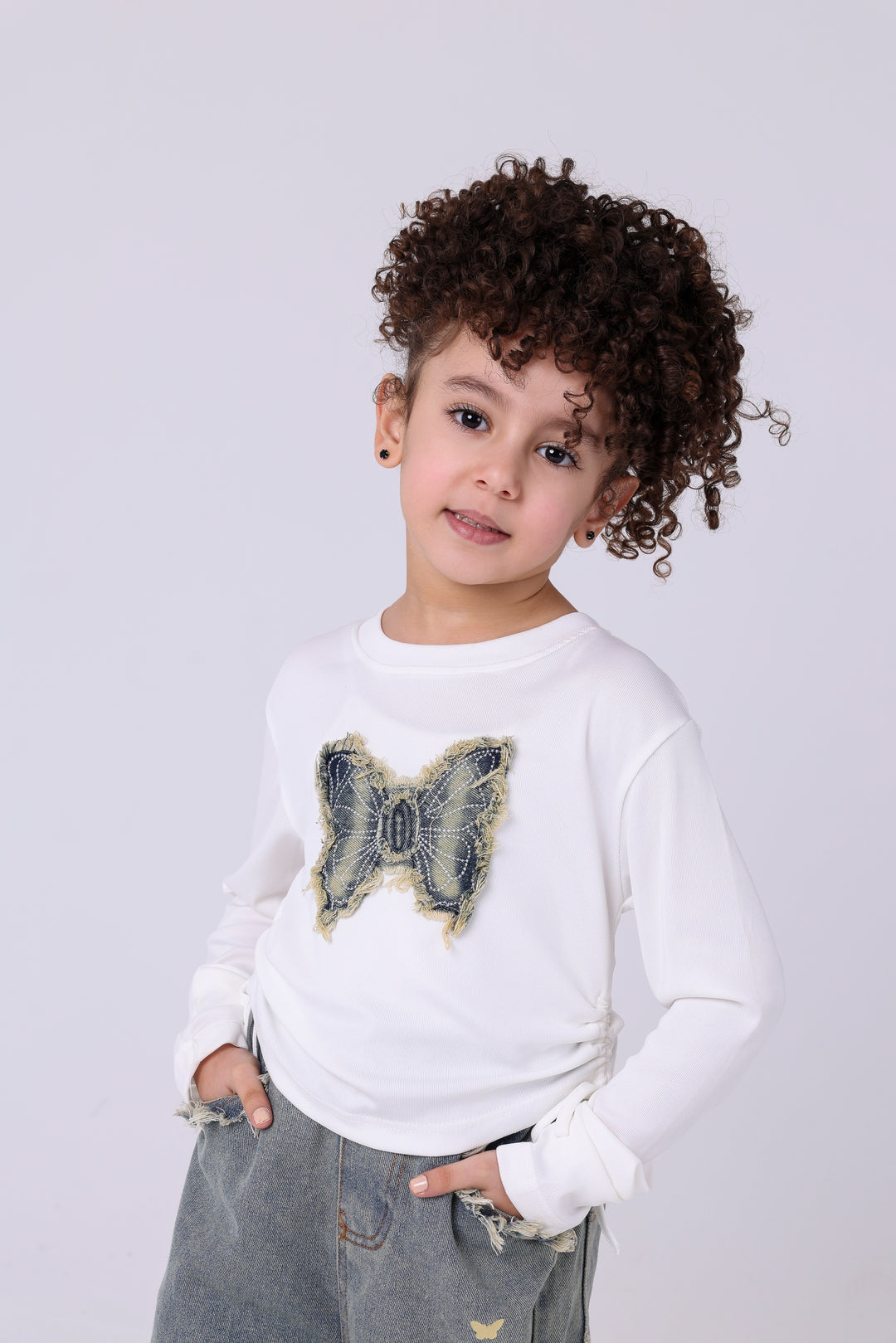 Enchanting Butterfly Denim Outfit
