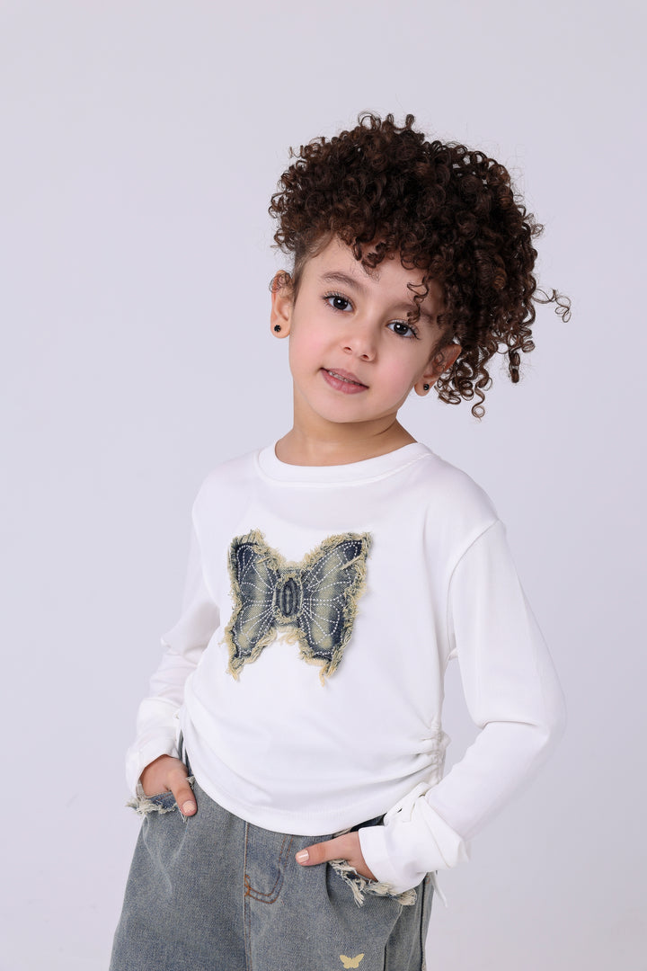 Enchanting Butterfly Denim Outfit