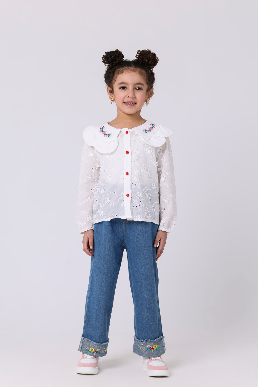 Garden Petal Blouse &amp; Jeans