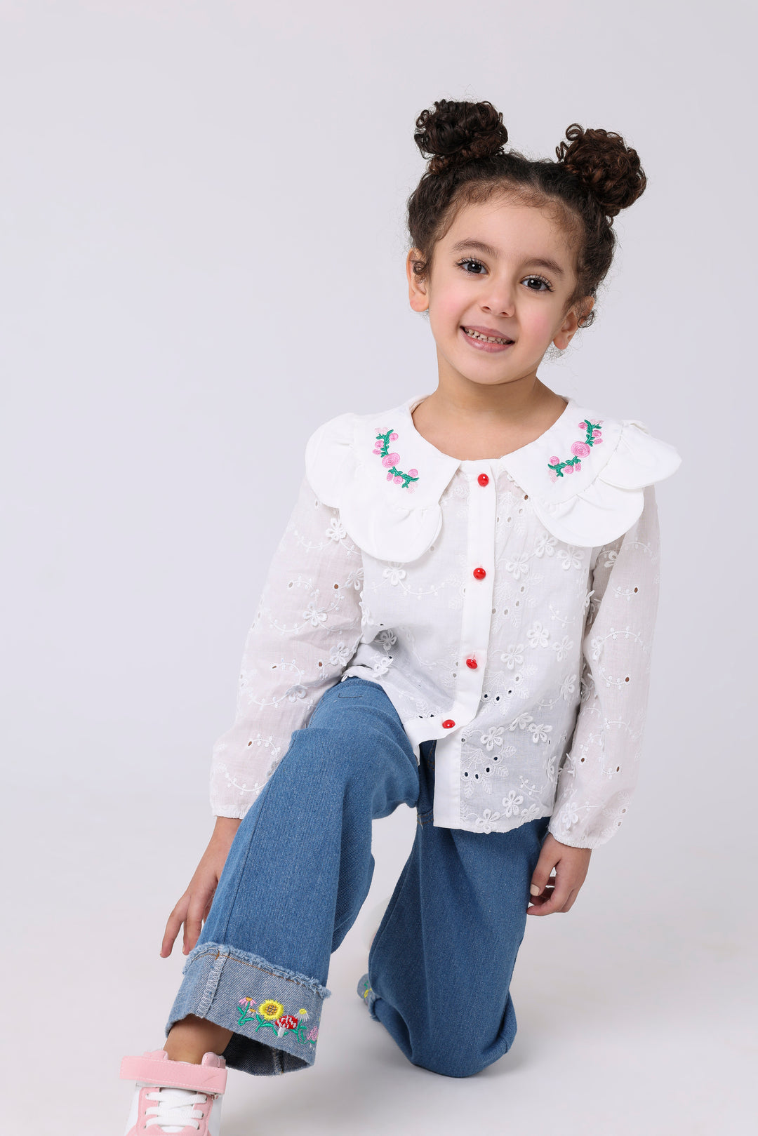 Garden Petal Blouse &amp; Jeans