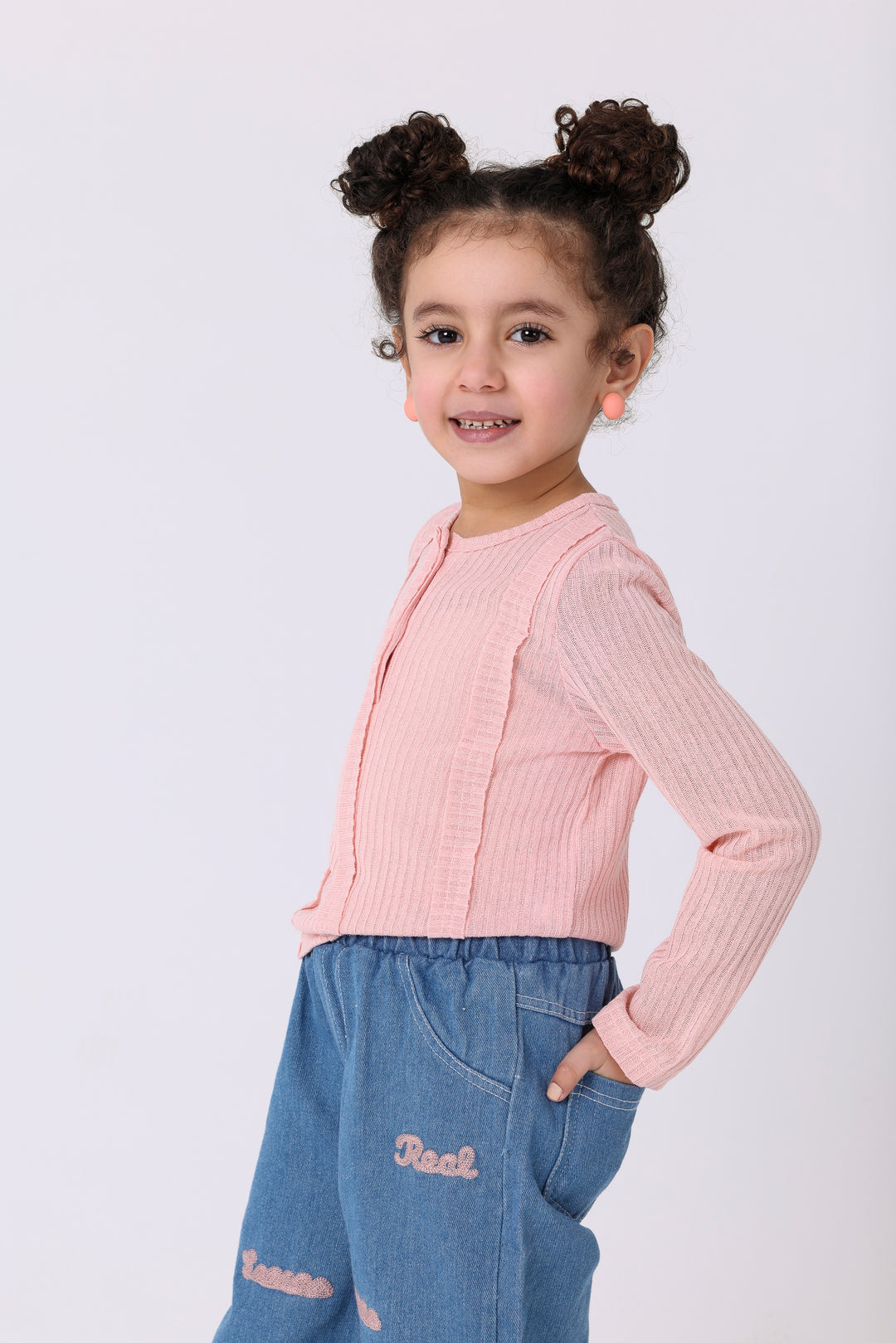 Ribbed Comfort & Script Denim