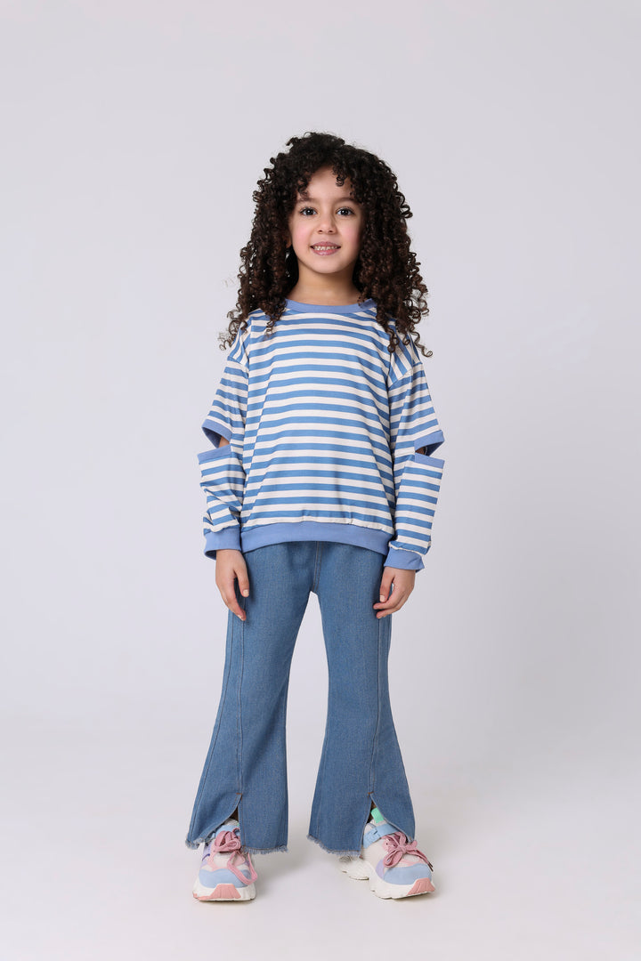 Nautical Stripe Flare Outfit