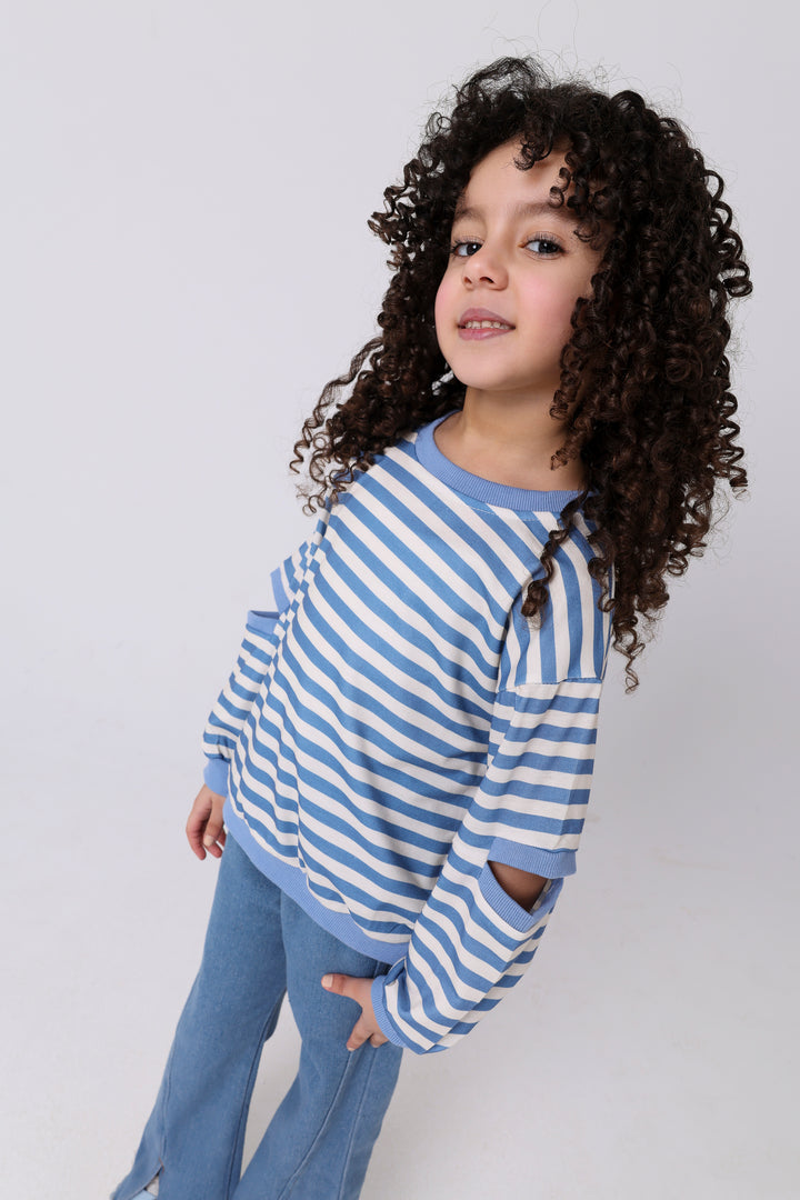 Nautical Stripe Flare Outfit