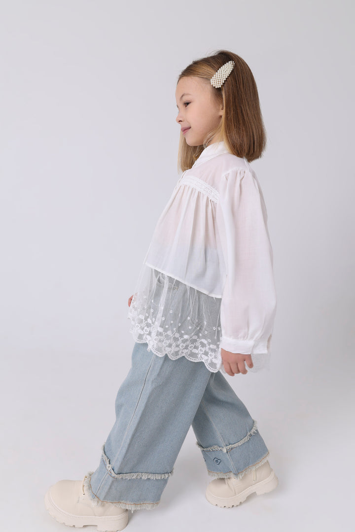 Elegant Lace Hem Set