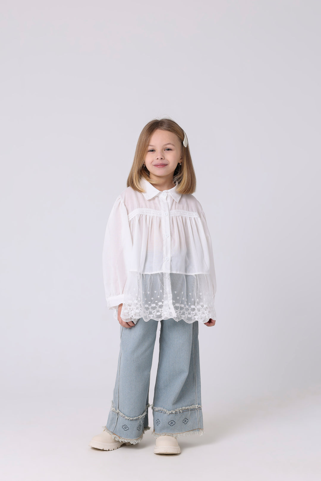Elegant Lace Hem Set
