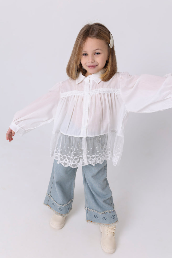 Elegant Lace Hem Set