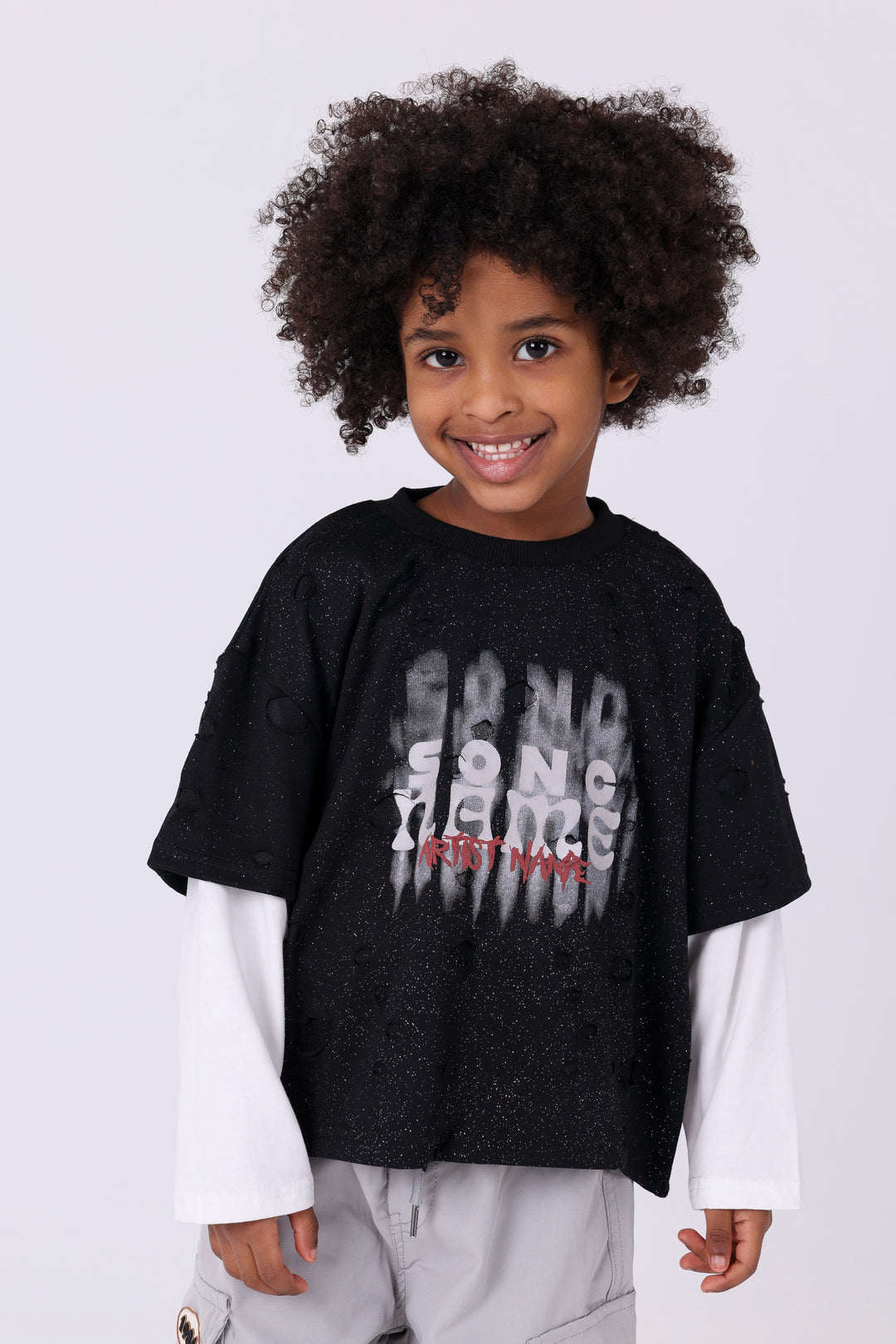 Starry Night Distressed Graphic Tees