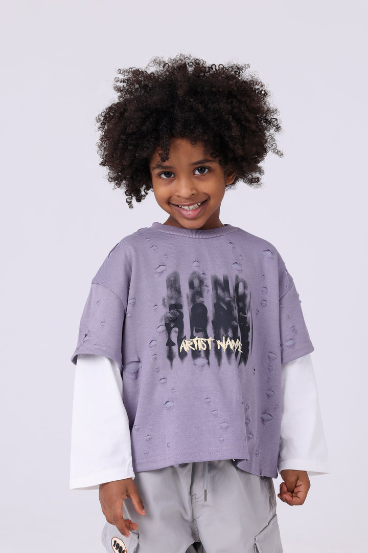 Starry Night Distressed Graphic Tees