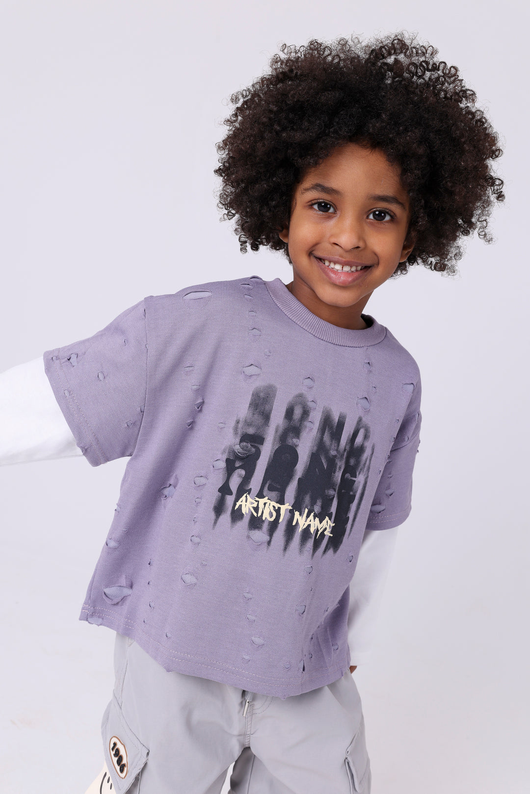 Starry Night Distressed Graphic Tees
