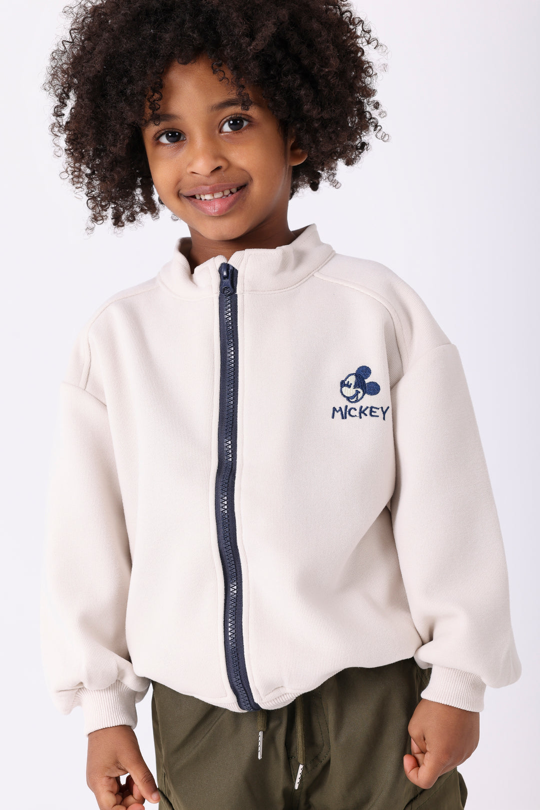 Iconic Mouse Character Sporty Zip-Up Jackets