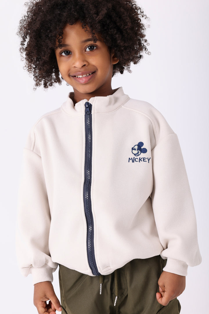 Iconic Mouse Character Sporty Zip-Up Jackets
