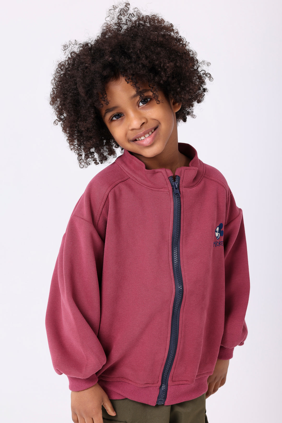 Iconic Mouse Character Sporty Zip-Up Jackets