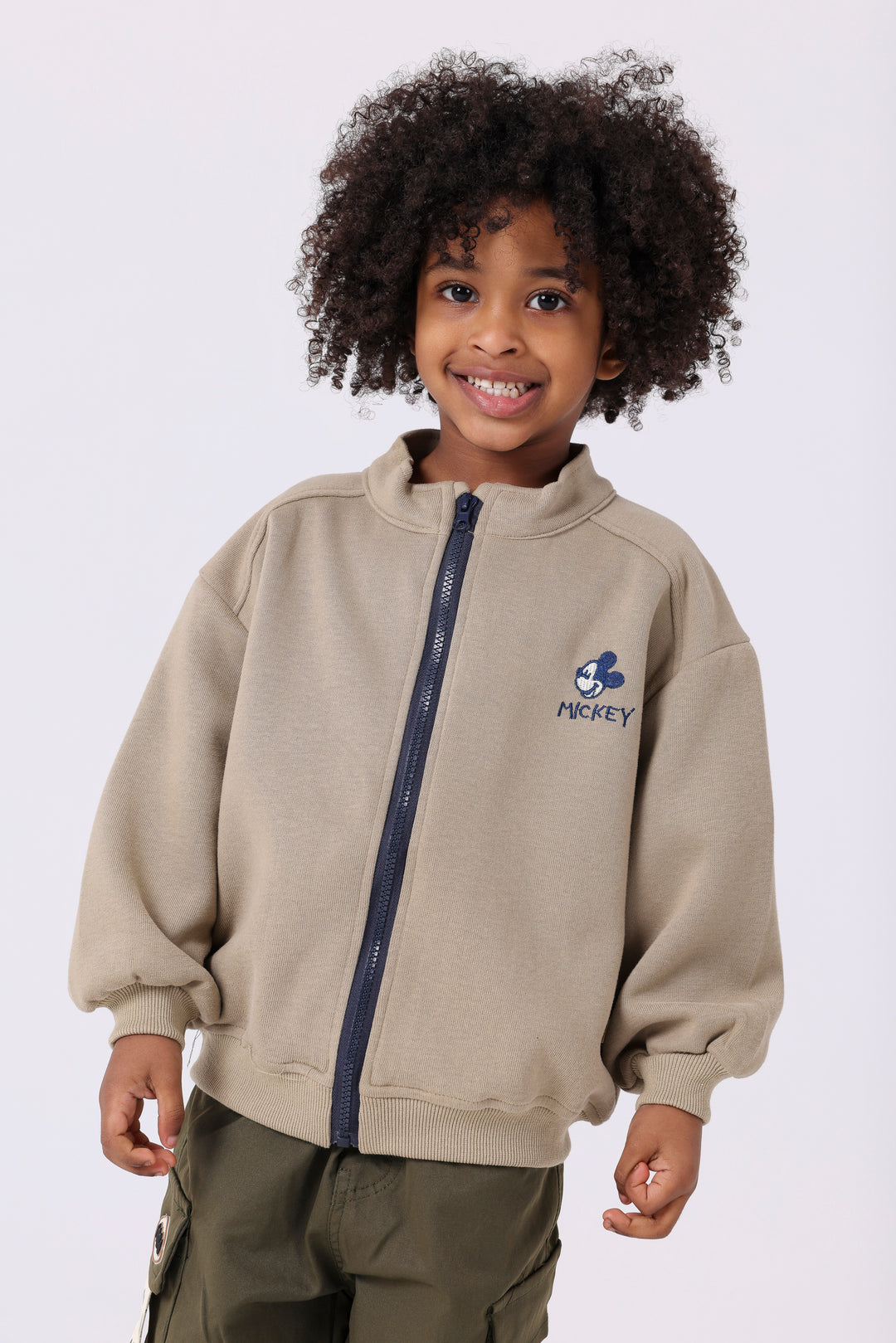 Iconic Mouse Character Sporty Zip-Up Jackets