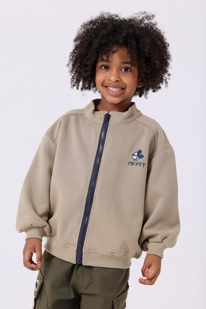 Iconic Mouse Character Sporty Zip-Up Jackets