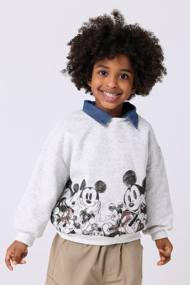 Happy Mouse Character Graphic Pullover