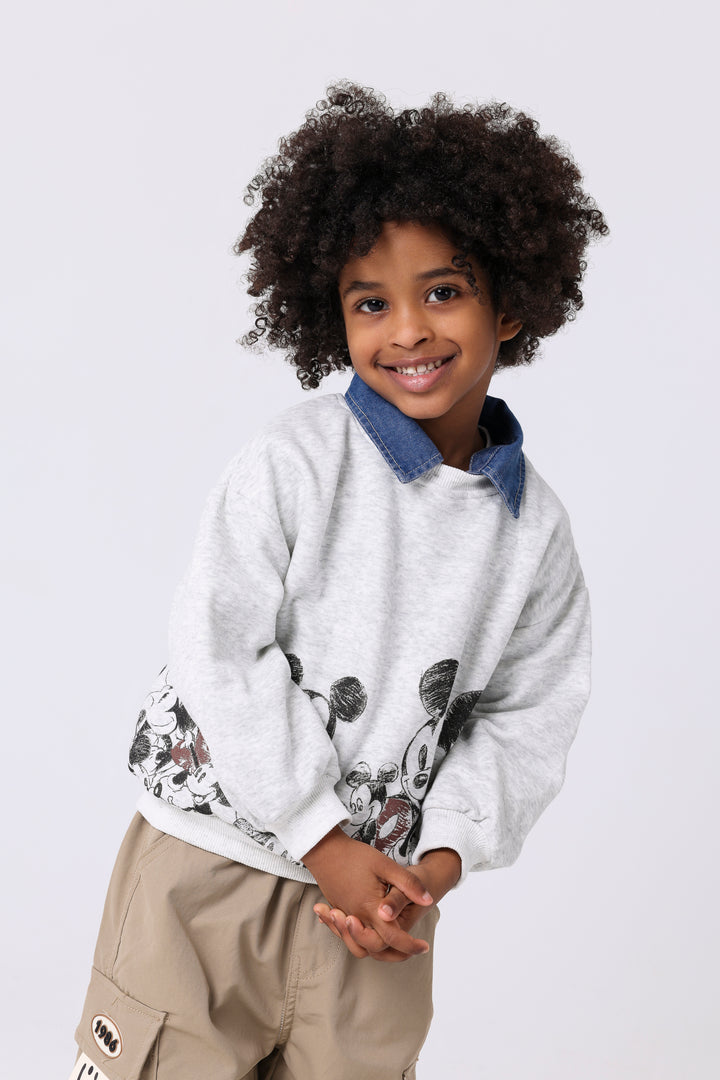 Happy Mouse Character Graphic Pullover