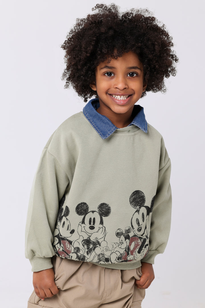 Happy Mouse Character Graphic Pullover