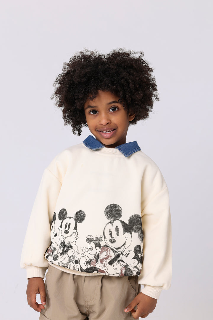 Happy Mouse Character Graphic Pullover