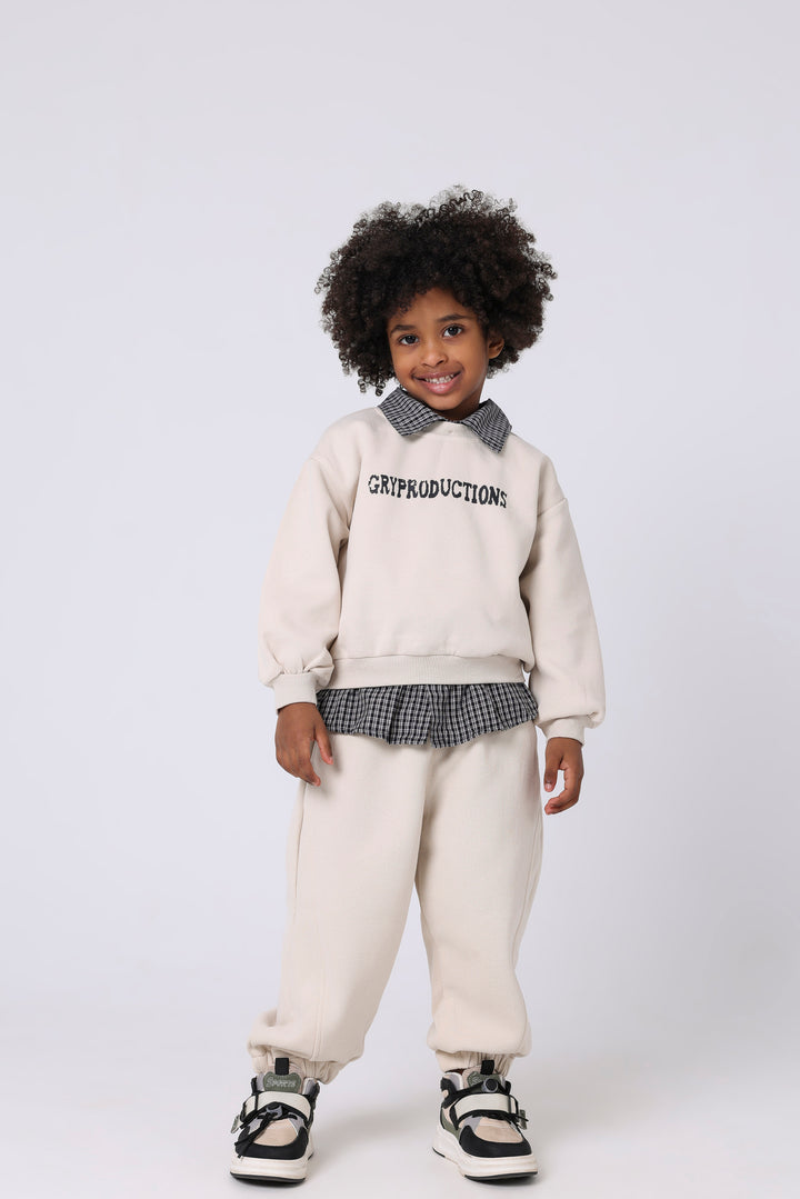 Trendy Layered-Look Streetwear Set