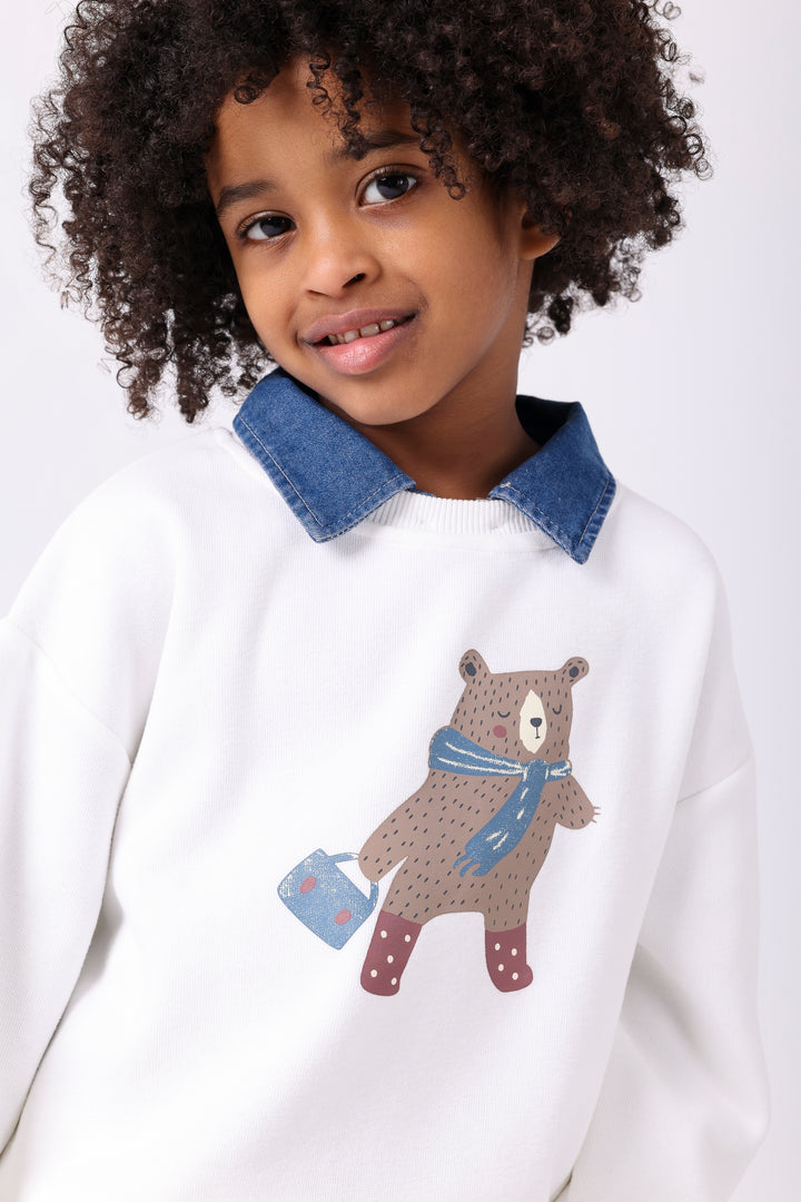 Wandering Winter Bear Cozy Fleece