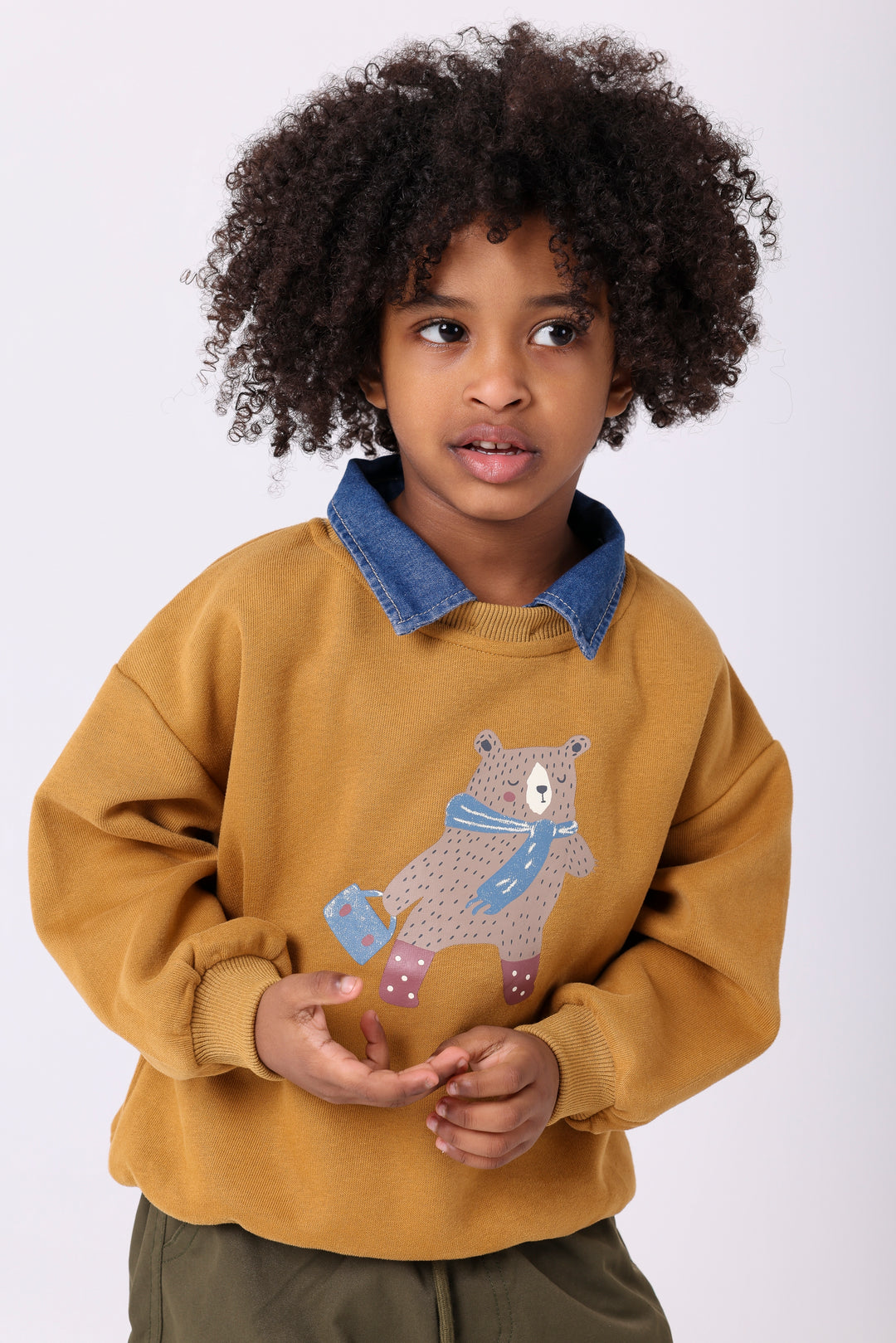 Wandering Winter Bear Cozy Fleece