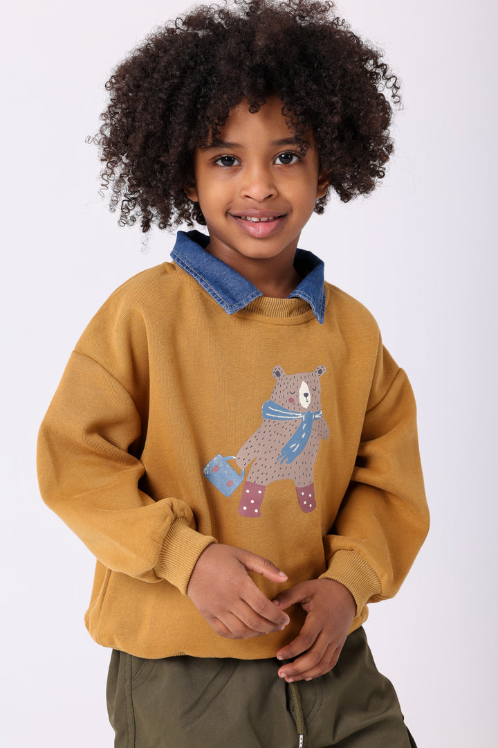 Wandering Winter Bear Cozy Fleece
