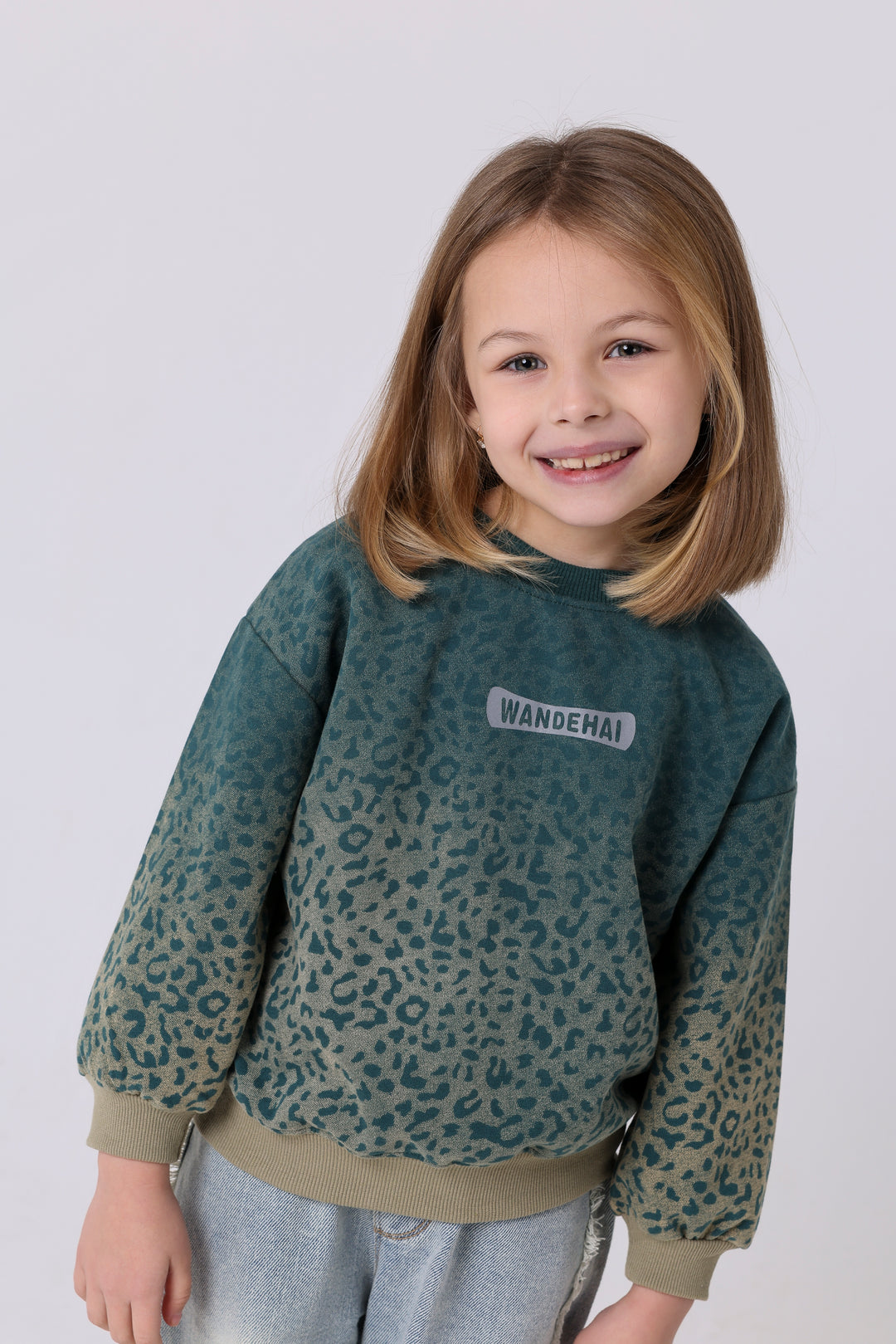 Wild Animal Print Ombre Sweatshirt