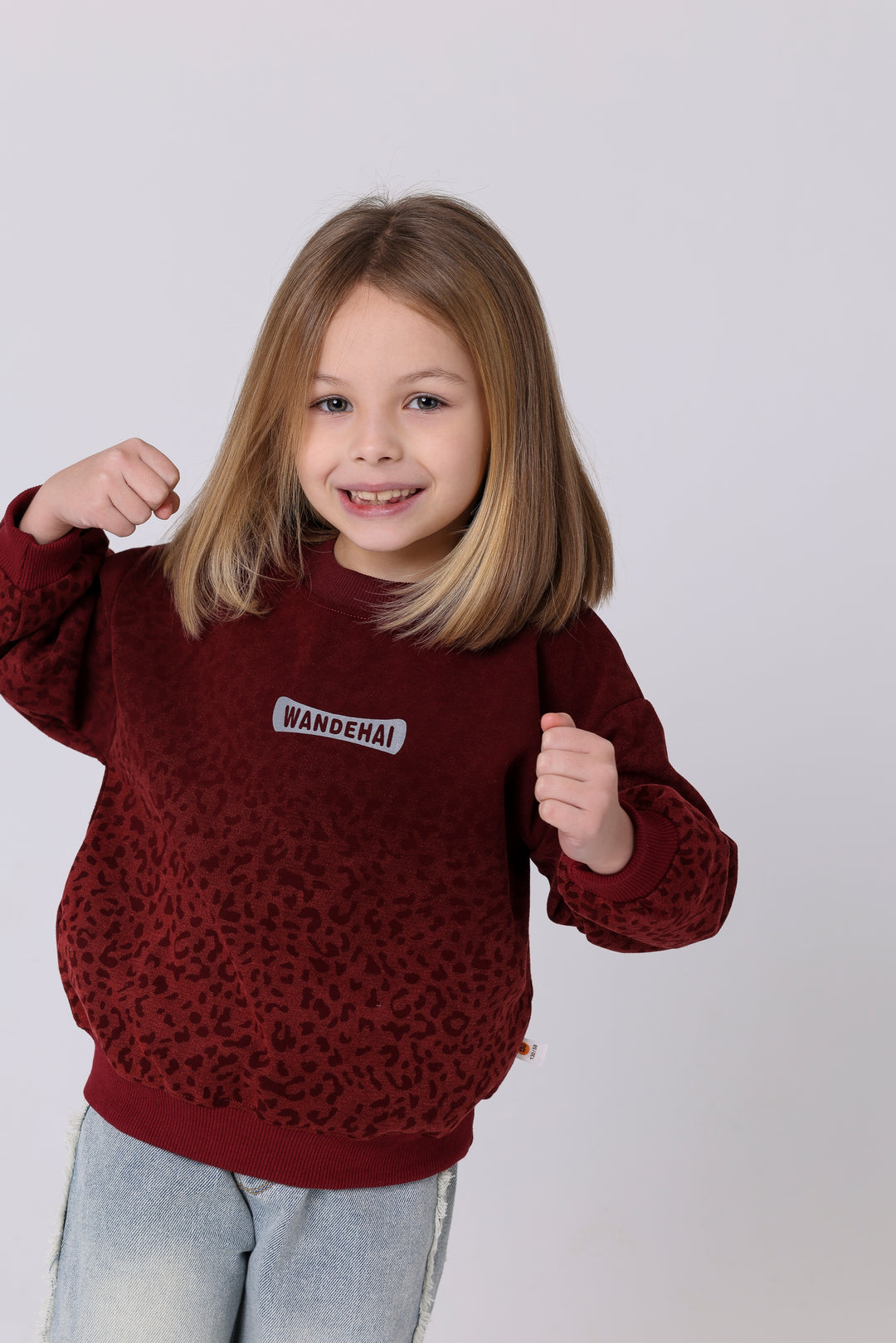 Wild Animal Print Ombre Sweatshirt