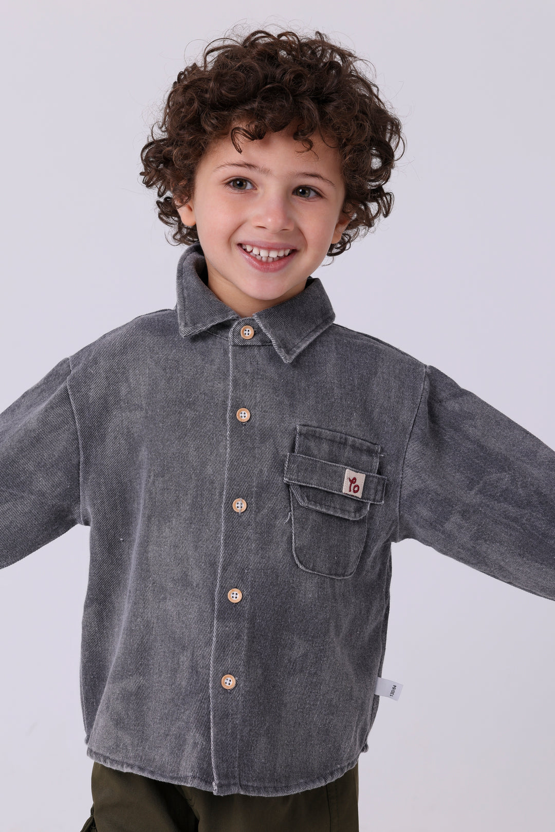 Trendy Button Down Pocket Shirt