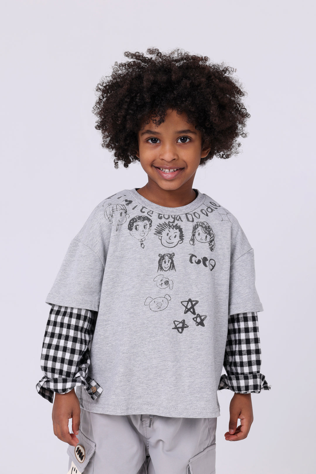 Artistic Doodle Graphic Cotton Tee
