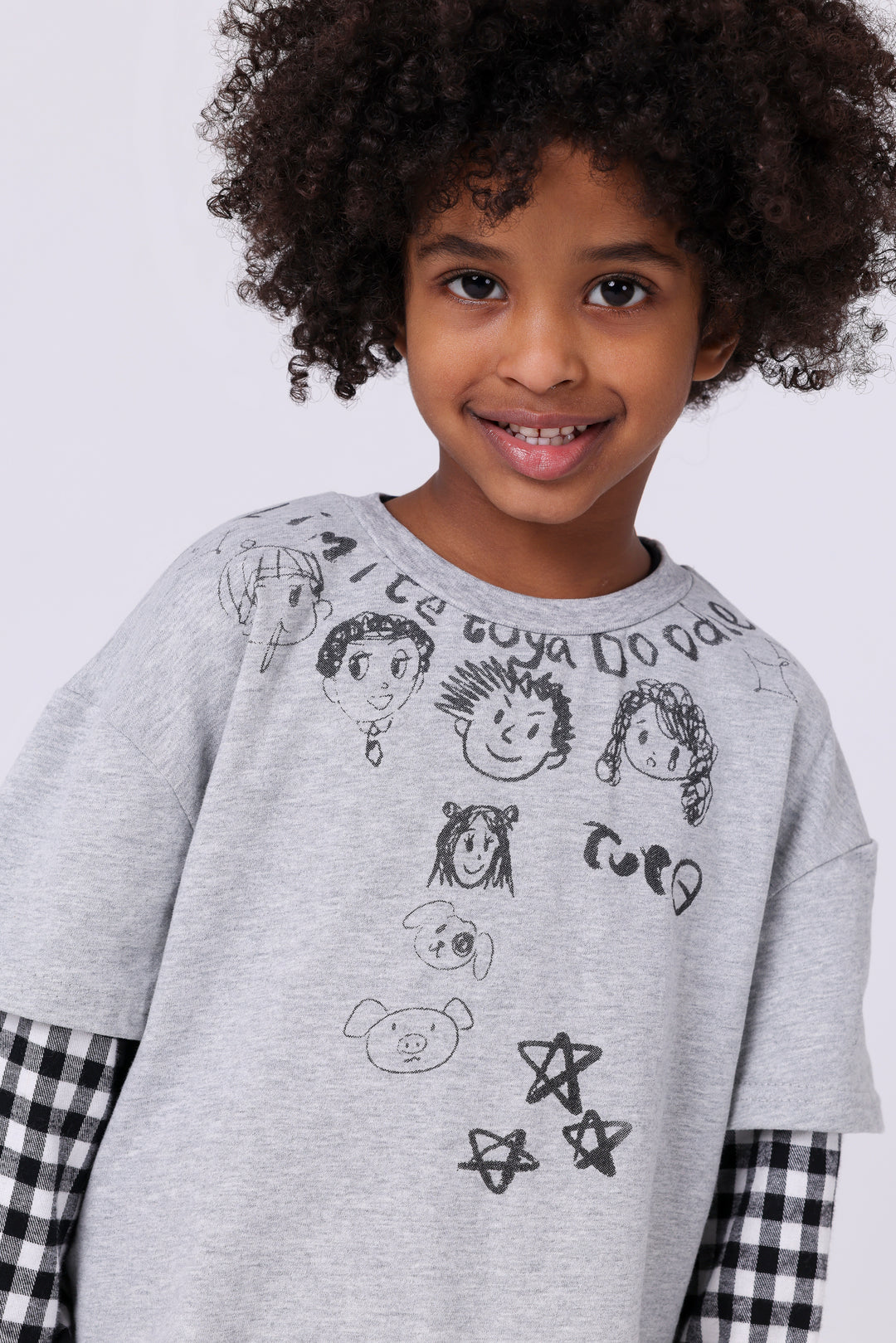 Artistic Doodle Graphic Cotton Tee