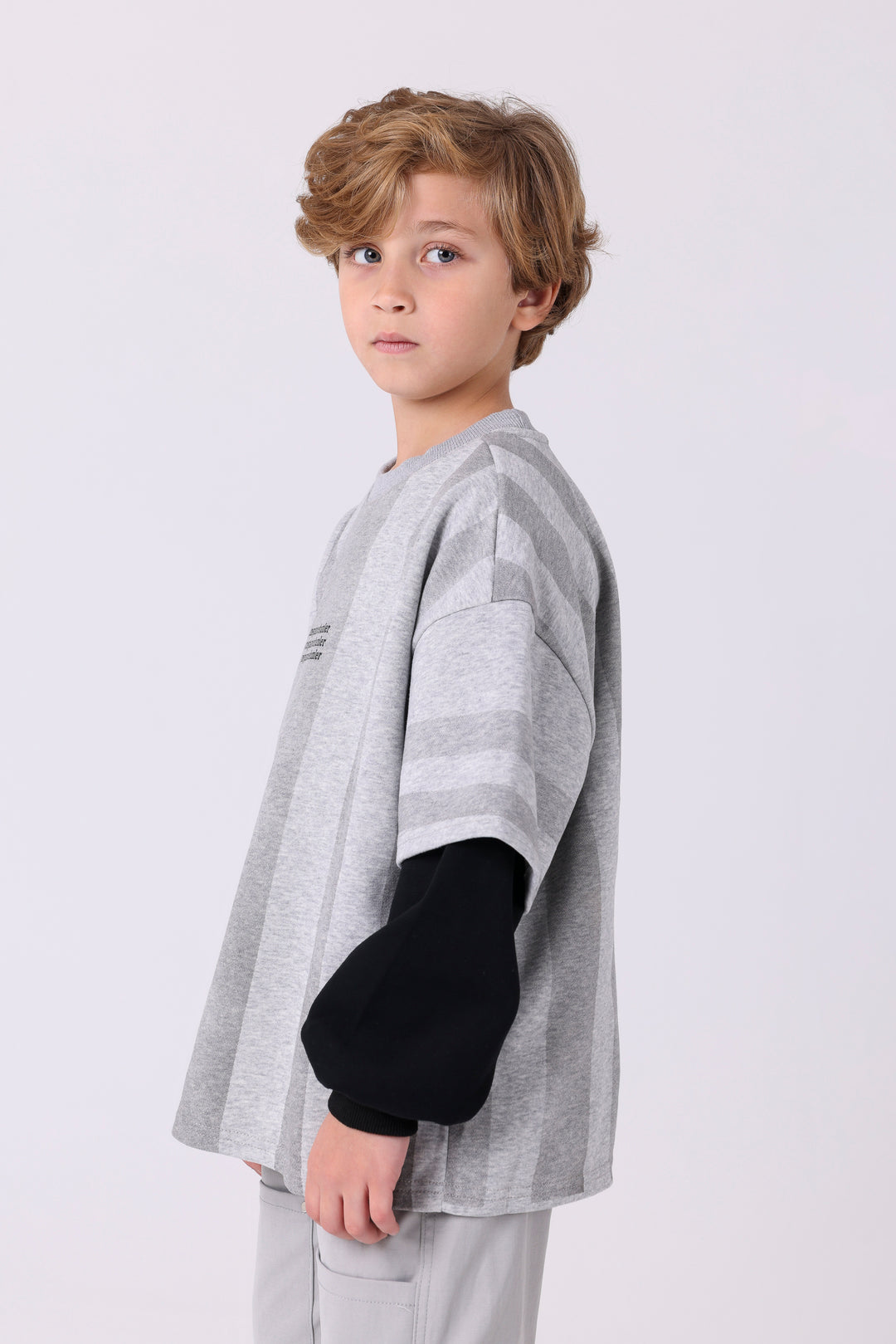 Vibrant Multi-Tone Striped Crew Neck