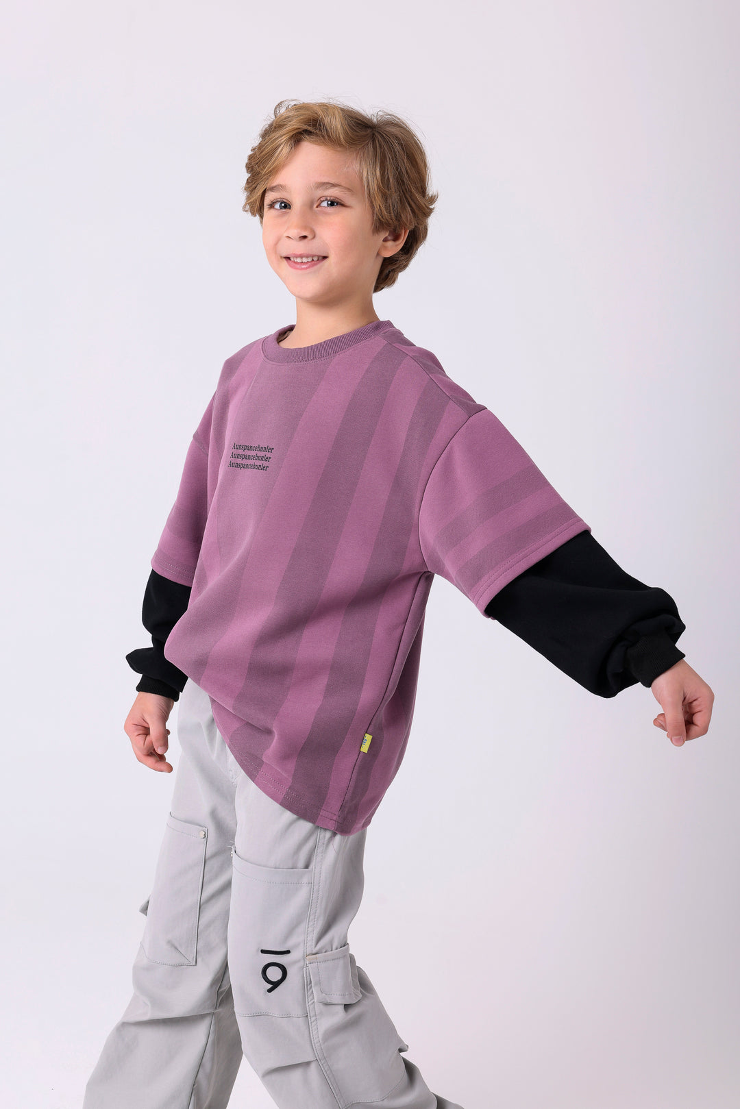 Vibrant Multi-Tone Striped Crew Neck