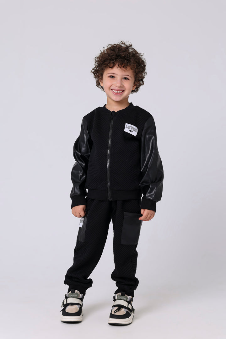 Cool Varsity Style Quilted Bomber