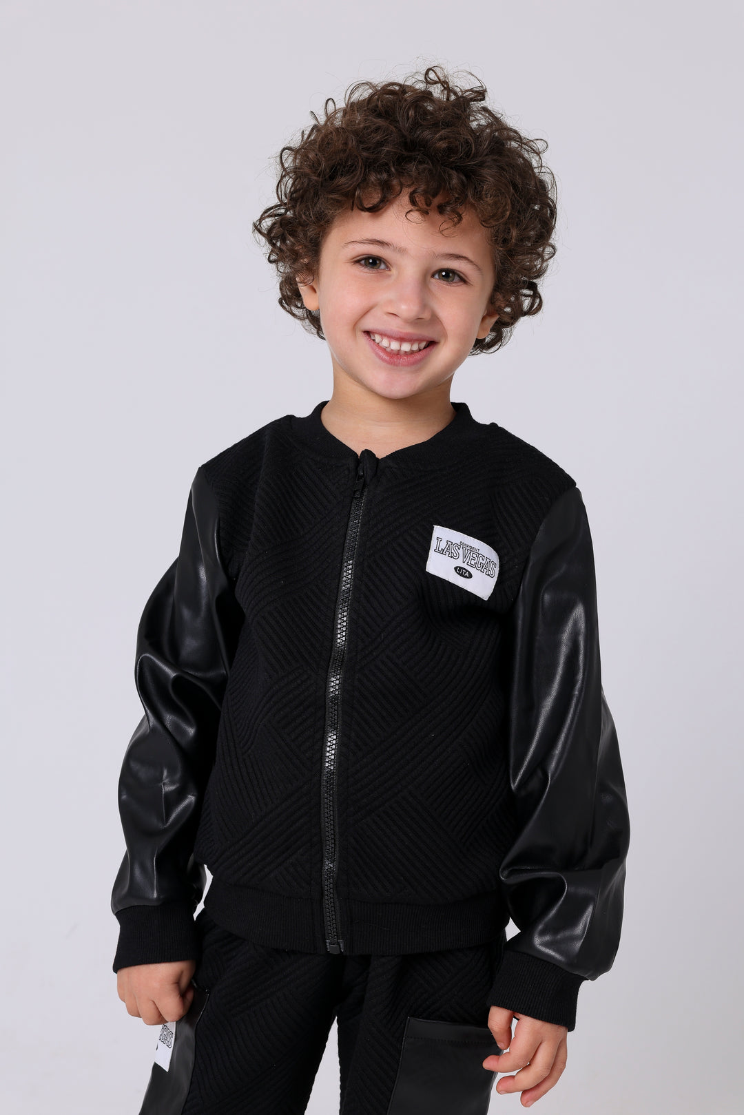 Cool Varsity Style Quilted Bomber