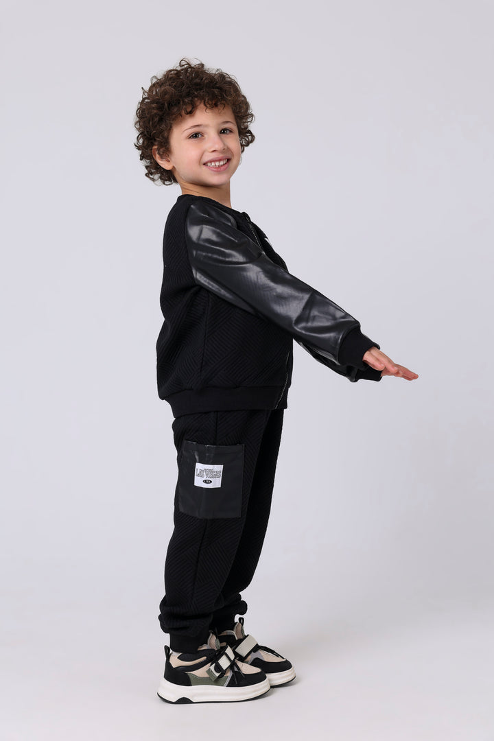 Cool Varsity Style Quilted Bomber