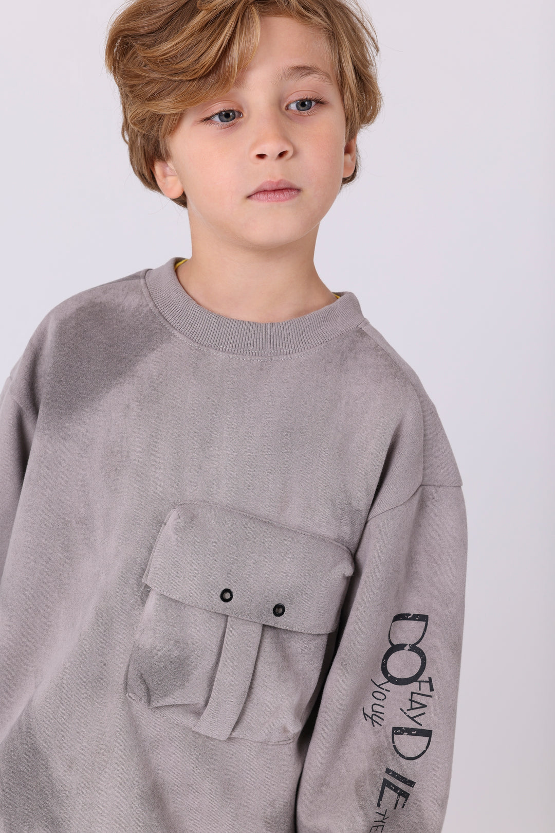 Sporty Pocket Detail Comfy Sweatshirt