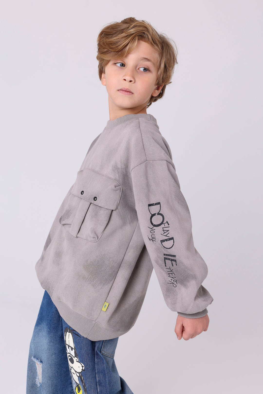 Sporty Pocket Detail Comfy Sweatshirt