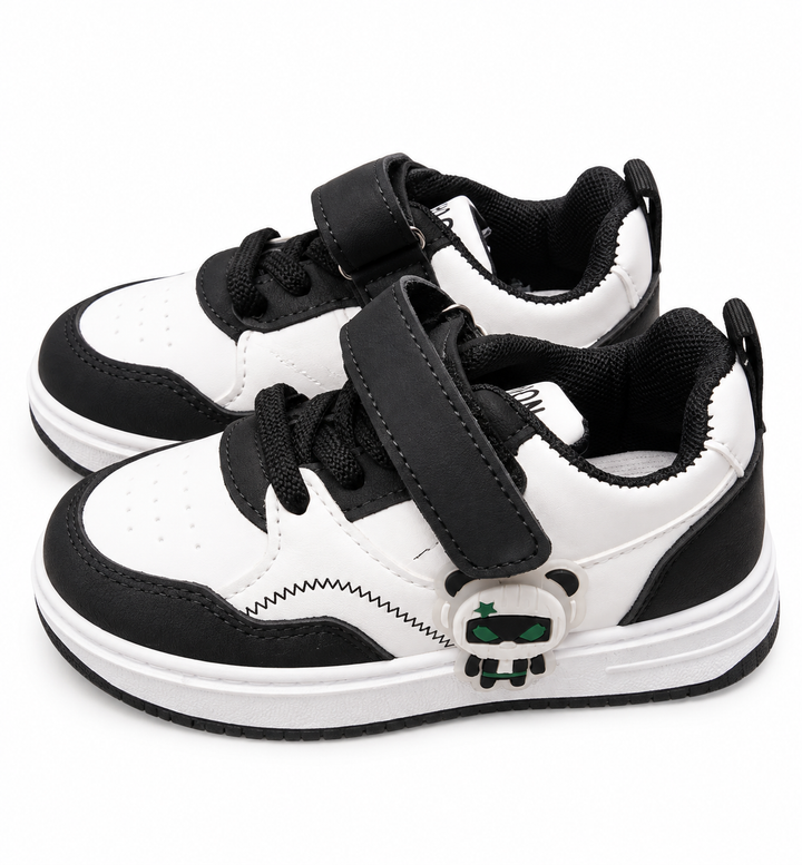 Playful Character Strap Sneakers