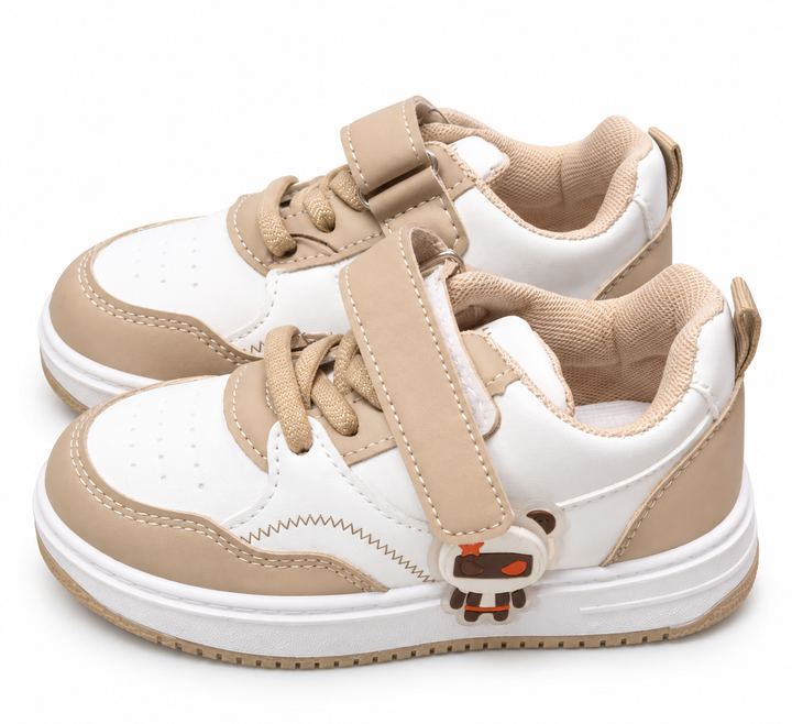 Playful Character Strap Sneakers