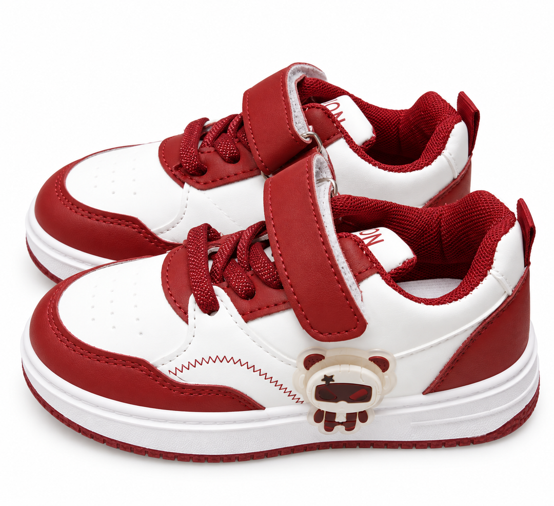 Playful Character Strap Sneakers